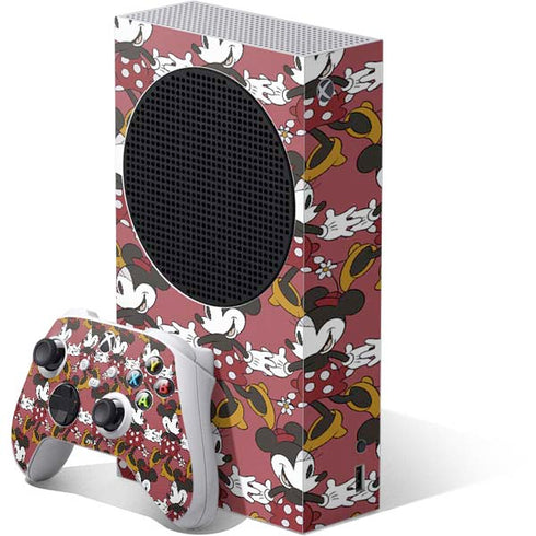 Disney Minnie Mouse Dancing Pattern Xbox Series S Skins