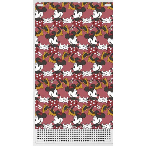 Disney Minnie Mouse Dancing Pattern Xbox Series S Skins