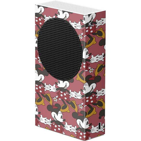 Disney Minnie Mouse Dancing Pattern Xbox Series S Console Skin