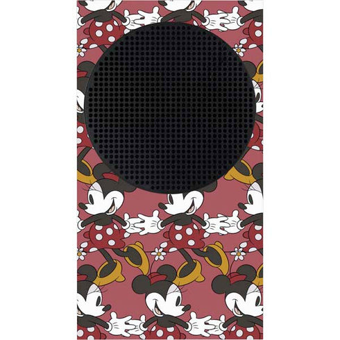 Disney Minnie Mouse Dancing Pattern Xbox Series S Console Skin
