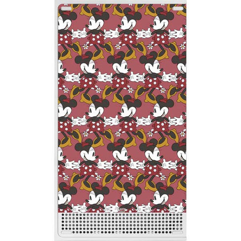 Disney Minnie Mouse Dancing Pattern Xbox Series S Console Skin