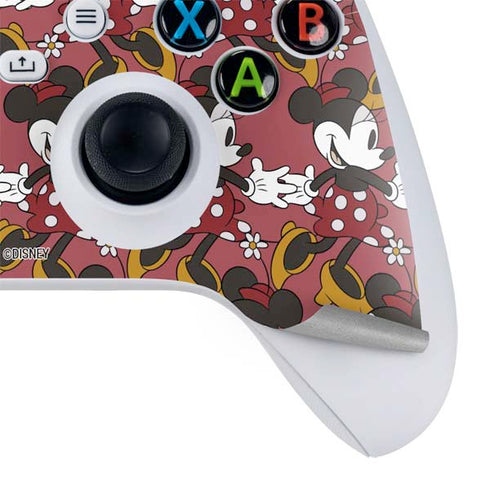 Disney Minnie Mouse Dancing Pattern Xbox Series S Controller Skin