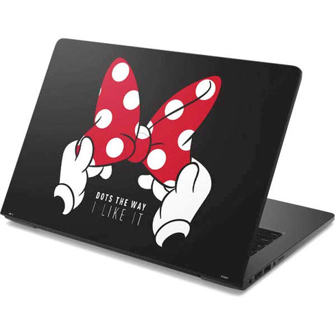 Disney Minnie Mouse Dots The Way Dell Chromebook Skin