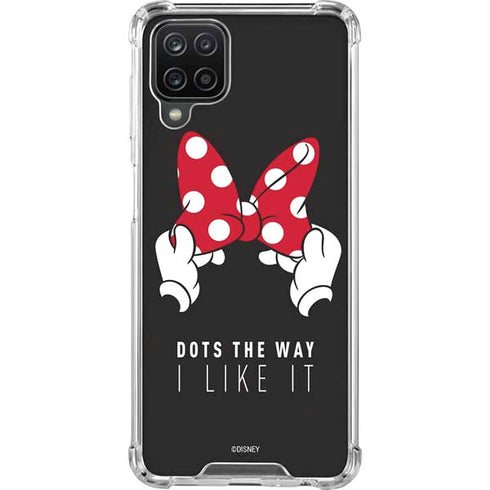 Disney Minnie Mouse Dots The Way Galaxy A12 Clear Case