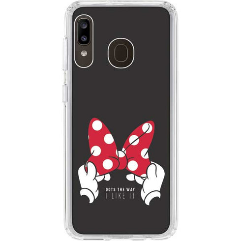 Disney Minnie Mouse Dots The Way Galaxy A20 Clear Case