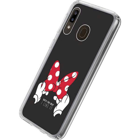 Disney Minnie Mouse Dots The Way Galaxy A20 Clear Case