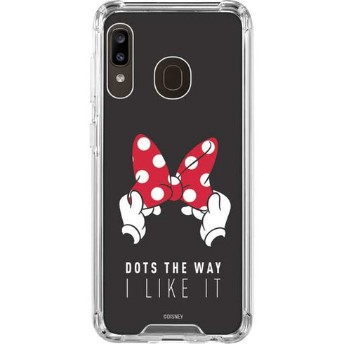 Disney Minnie Mouse Dots The Way Galaxy A30 Clear Case