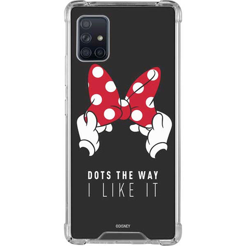 Disney Minnie Mouse Dots The Way Galaxy A51 5G Clear Case