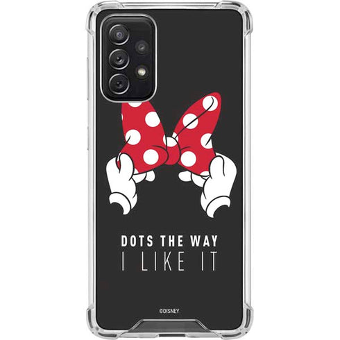 Disney Minnie Mouse Dots The Way Galaxy A72 5G Clear Case