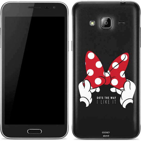 Disney Minnie Mouse Dots The Way Galaxy J3 Skin