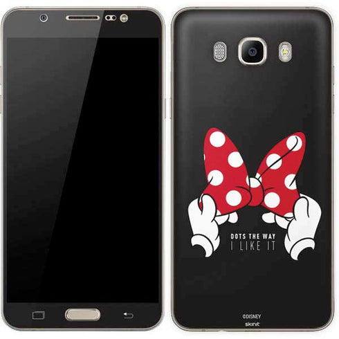 Disney Minnie Mouse Dots The Way Galaxy J7 Skin
