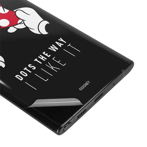 Disney Minnie Mouse Dots The Way Galaxy Note 10 Plus Skin