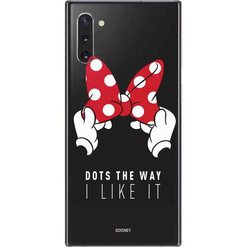 Disney Minnie Mouse Dots The Way Galaxy Note 10 Skin