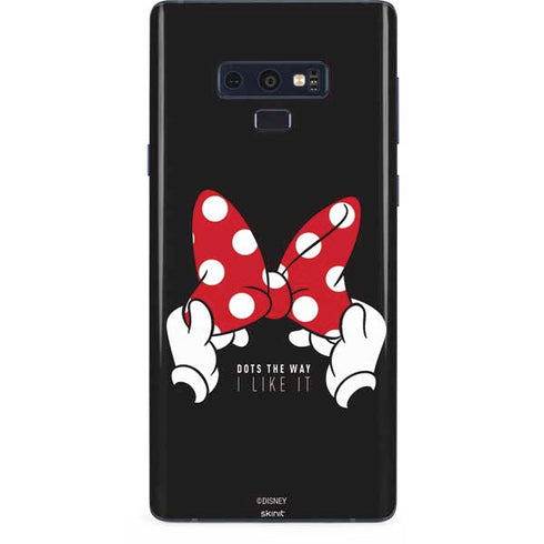 Disney Minnie Mouse Dots The Way Galaxy Note 9 Skin