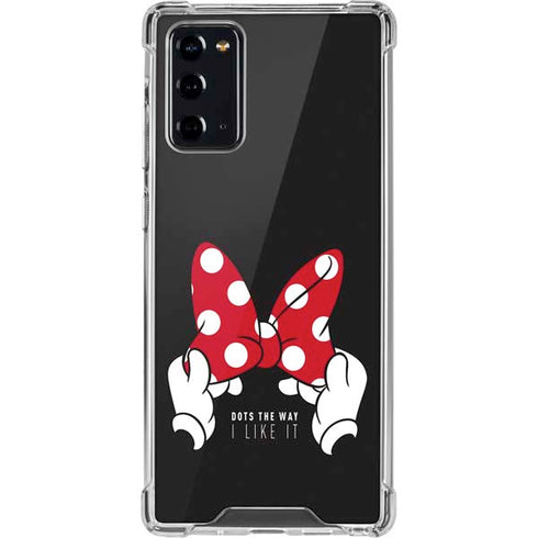 Disney Minnie Mouse Dots The Way Galaxy Note20 5G Clear Case