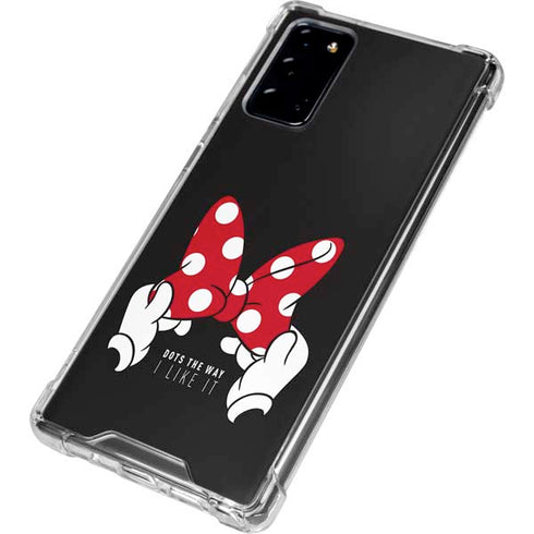 Disney Minnie Mouse Dots The Way Galaxy Note20 5G Clear Case