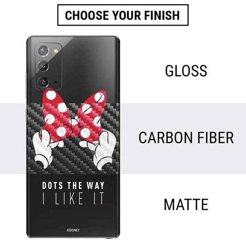 Disney Minnie Mouse Dots The Way Galaxy Note20 5G Skin