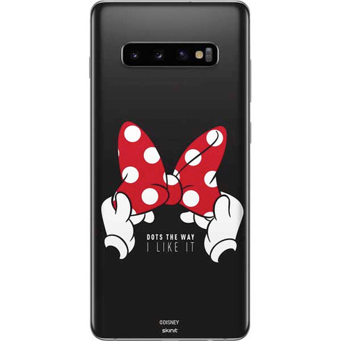 Disney Minnie Mouse Dots The Way Galaxy S10 Plus Skin