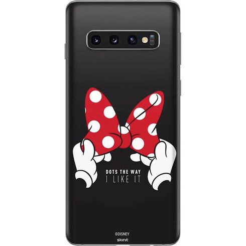 Disney Minnie Mouse Dots The Way Galaxy S10 Skin