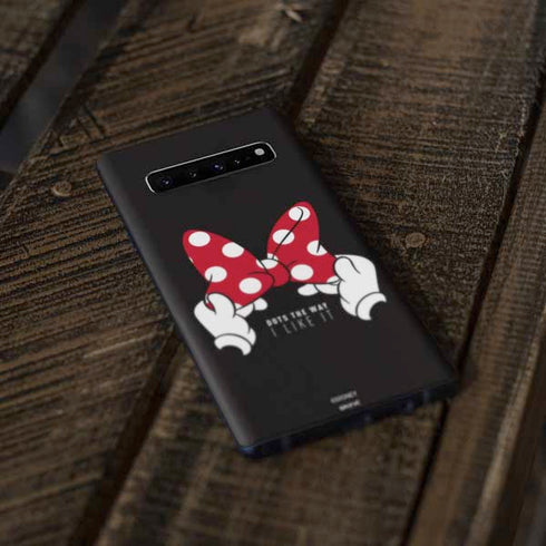 Disney Minnie Mouse Dots The Way Galaxy S10 Skin