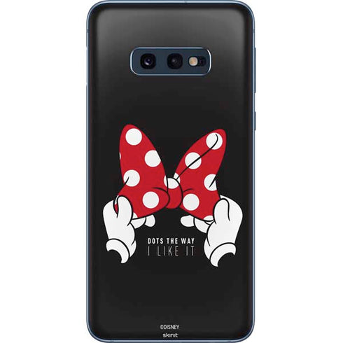 Disney Minnie Mouse Dots The Way Galaxy S10e Skin