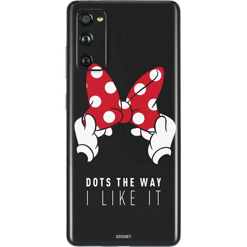 Disney Minnie Mouse Dots The Way Galaxy S20 Fan Edition Skin