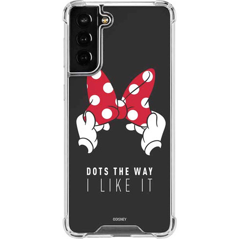 Disney Minnie Mouse Dots The Way Galaxy S21 FE Clear Case