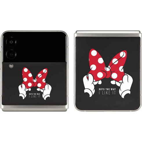 Disney Minnie Mouse Dots The Way Galaxy Z Flip3 5G Skin