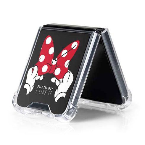 Disney Minnie Mouse Dots The Way Galaxy Z Flip5 5G Clear Case