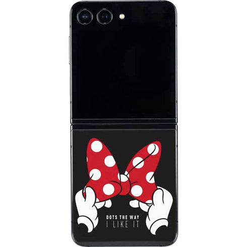 Disney Minnie Mouse Dots The Way Galaxy Z Flip5 5G Skin