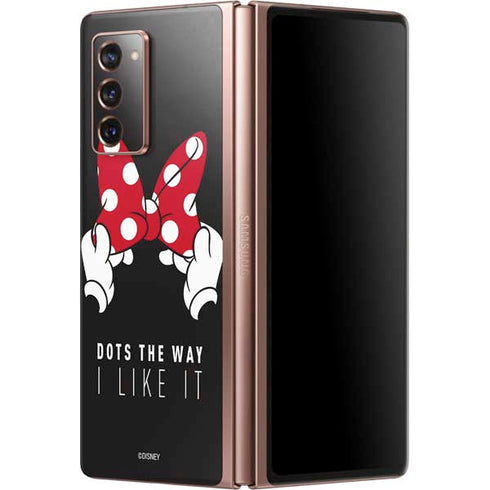 Disney Minnie Mouse Dots The Way Galaxy Z Fold2 5G Skin