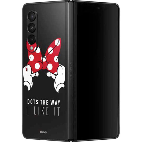 Disney Minnie Mouse Dots The Way Galaxy Z Fold3 5G Skin