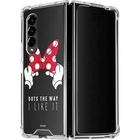 Disney Minnie Mouse Dots The Way Galaxy Z Fold4 5G Clear Case