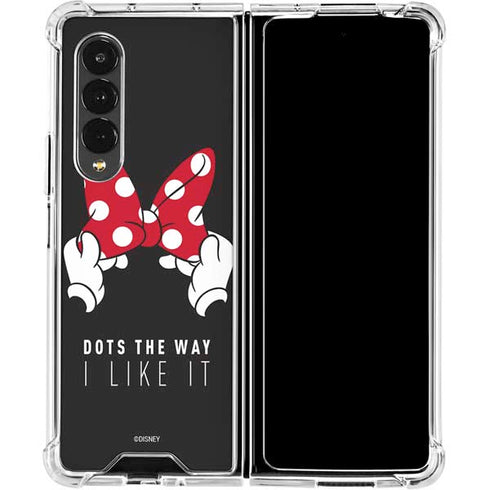 Disney Minnie Mouse Dots The Way Galaxy Z Fold4 5G Clear Case