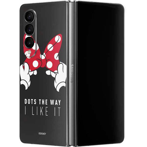 Disney Minnie Mouse Dots The Way Galaxy Z Fold4 5G Skin