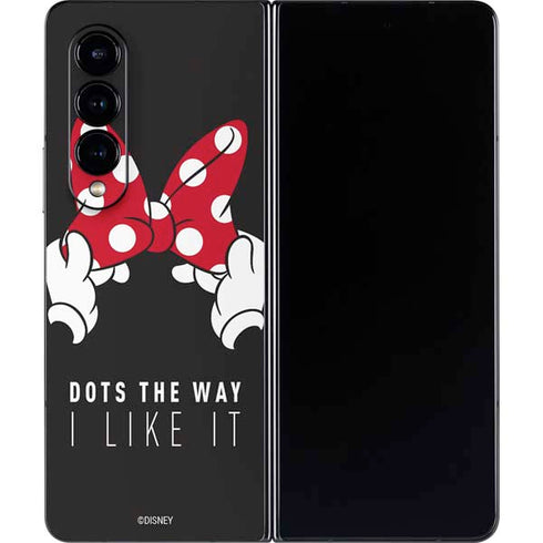 Disney Minnie Mouse Dots The Way Galaxy Z Fold4 5G Skin