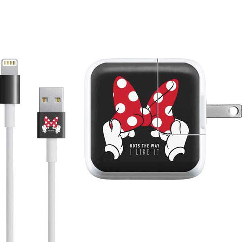 Disney Minnie Mouse Dots The Way iPad Charger (10W USB) Skin
