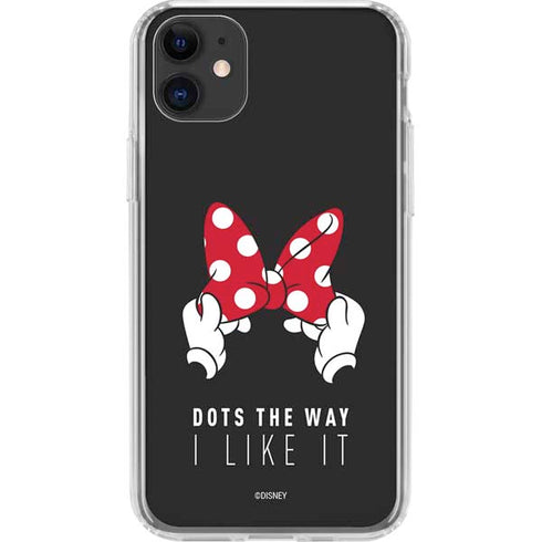 Disney Minnie Mouse Dots The Way iPhone 11 Clear Case