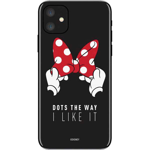 Disney Minnie Mouse Dots The Way iPhone 11 Skin