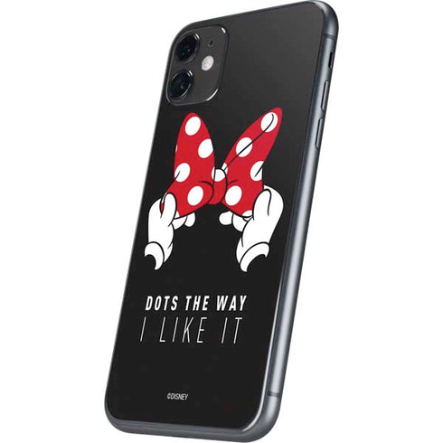 Disney Minnie Mouse Dots The Way iPhone 11 Skin