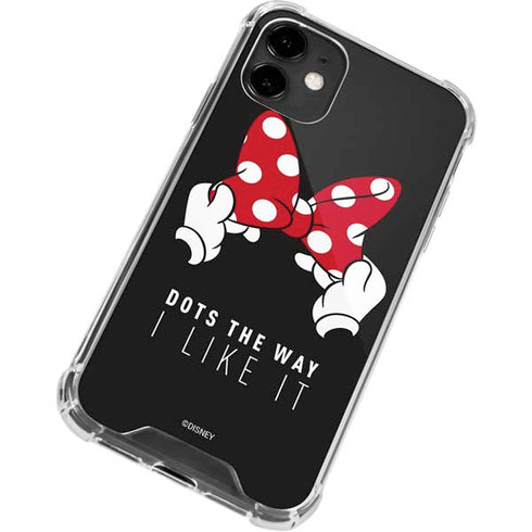 Disney Minnie Mouse Dots The Way iPhone 12 Clear Case
