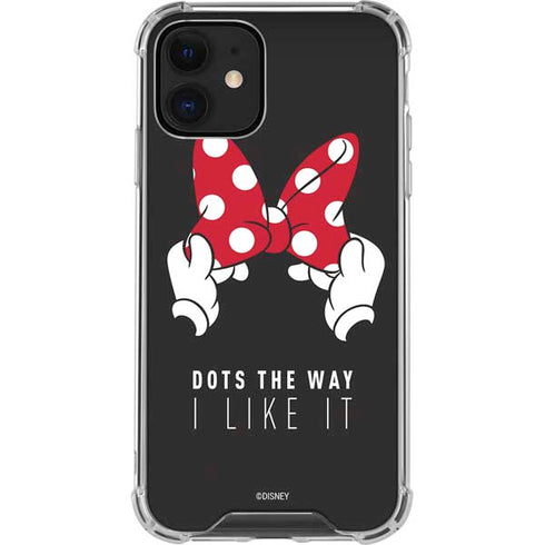 Disney Minnie Mouse Dots The Way iPhone 12 Mini Clear Case