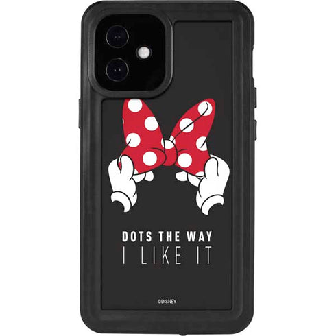 Disney Minnie Mouse Dots The Way iPhone 12 Mini Waterproof Case
