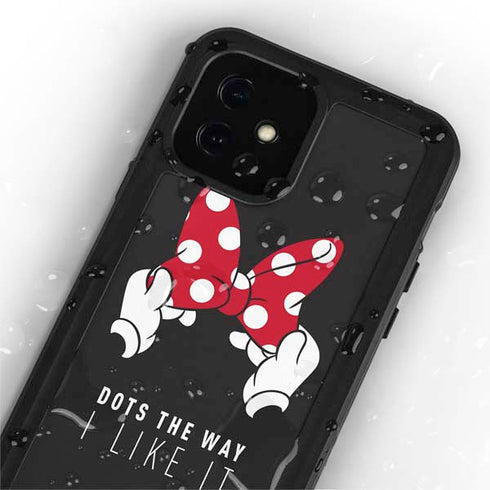 Disney Minnie Mouse Dots The Way iPhone 12 Mini Waterproof Case