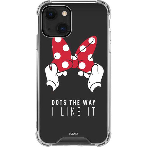 Disney Minnie Mouse Dots The Way iPhone 13 Clear Case
