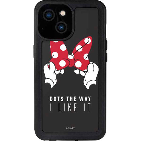 Disney Minnie Mouse Dots The Way iPhone 13 Mini Waterproof Case