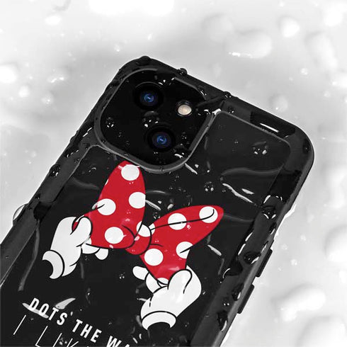 Disney Minnie Mouse Dots The Way iPhone 13 Mini Waterproof Case