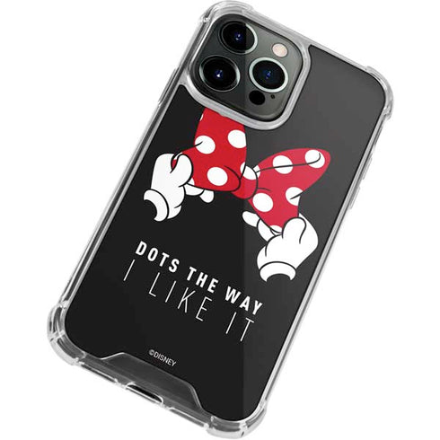 Disney Minnie Mouse Dots The Way iPhone 13 Pro Clear Case