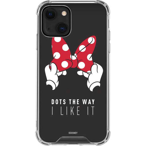 Disney Minnie Mouse Dots The Way iPhone 14 Clear Case