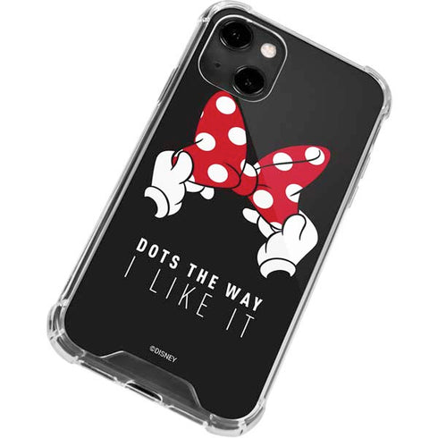 Disney Minnie Mouse Dots The Way iPhone 14 Clear Case